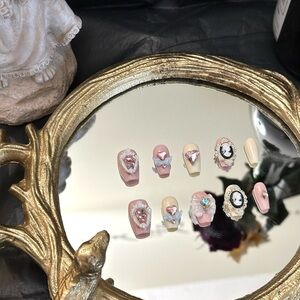 Handmade gel pressons/fake nails/stick on nails/press on nails